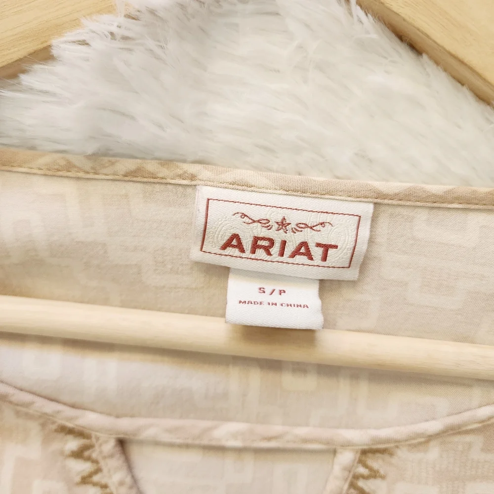 Ariat Beige‎ Embroidered Warrior Tunic